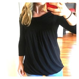 James Perse loose, off the shoulder blouse